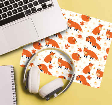 Kauniita kettuja kuvio hiirimatto - Tenstickers