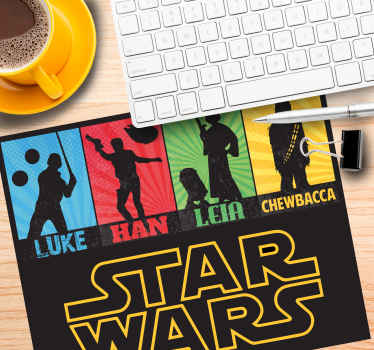 Comic style movie characters original mouse pad - TenStickers