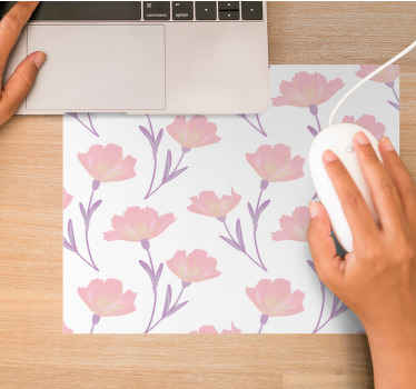ミニマリストの野生の花オリジナルのマウスパッド - TENSTICKERS