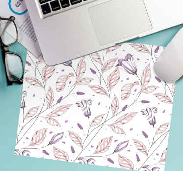 マウスパッド パターン 植物の葉の構成 - TENSTICKERS