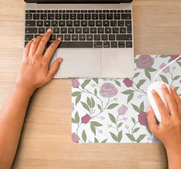 Blekrosa vintage roser musematte original - Tenstickers