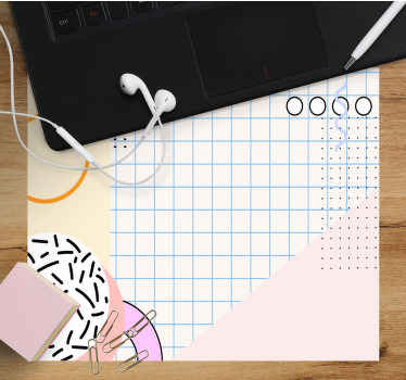 Mouse pad patterns colorful geometric arrangement - TenStickers