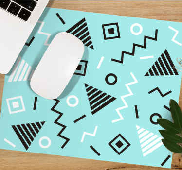 80s' memphis style pattern original mouse pad - TenStickers