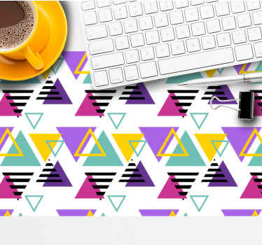 Kirkkaat värit 80-luvun kuvio Alkuperäinen hiirimatto - Tenstickers