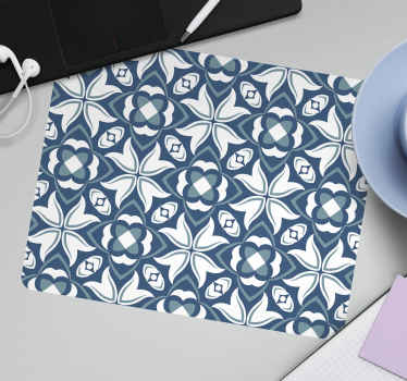 Originální podložka pod myš s modrým květem ve stylu hampton - TenStickers