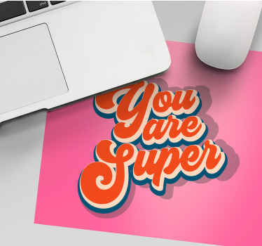 Sen süper alıntı tasarım mouse pad tırnak - TenStickers
