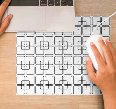 Crni kvadrati urbani uzorak originalna podloga za miš - TenStickers