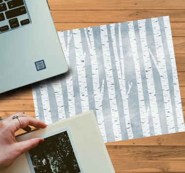 白樺の木北欧スタイルのオリジナルマウスパッド - TENSTICKERS