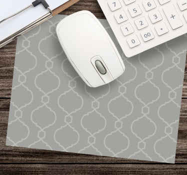 Szürke geometrikus hampton mintás több egérpad - TenStickers