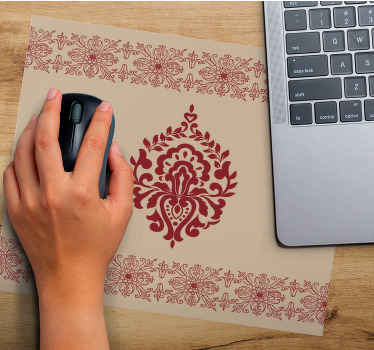 Mouse pad în stil floral bej provincial francez - TenStickers