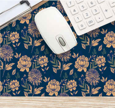 Fransk provinsiell blått og gult mønster musematte original - Tenstickers