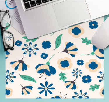 Tapis de souris motif composition florale colorée - TenStickers