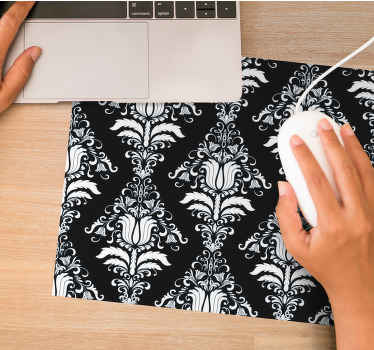 Ranskalainen maakunnan mustavalkoinen kuvio Alkuperäinen hiirimat - Tenstickers