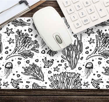 Mouse pad motif vie marine corail - TenStickers