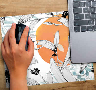 Mauspad originell "glamour-stil" florales abstraktes Design - TenStickers