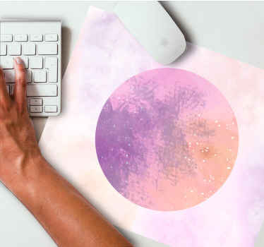 Two colours planet galaxy design  mouse pad - TenStickers