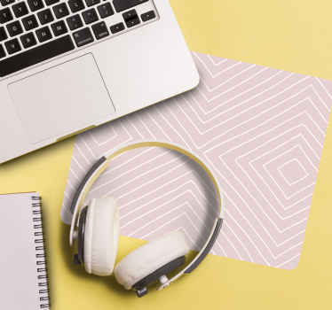 Podkładka Minimalistyczny różowy wzór w kwiaty - TenStickers