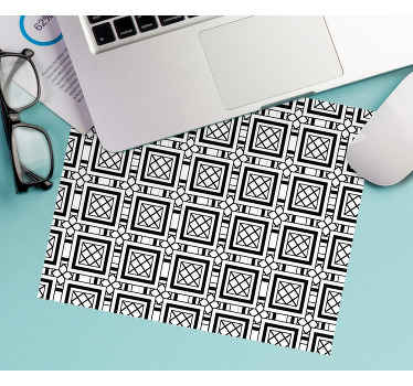 Sorte musemåtter med hydrauliske fliser - TenStickers