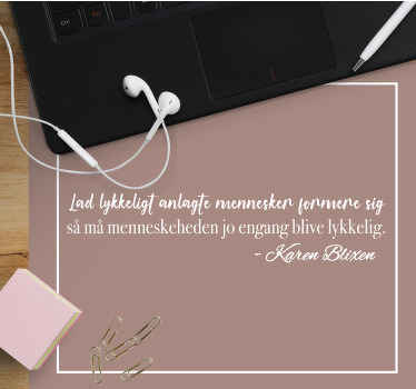 Citere! Hvis bare glade mennesker fik børnemusemåtte - TenStickers