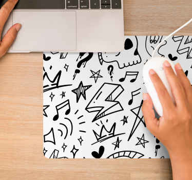 Cool signs pattern mouse pad patterns - TenStickers