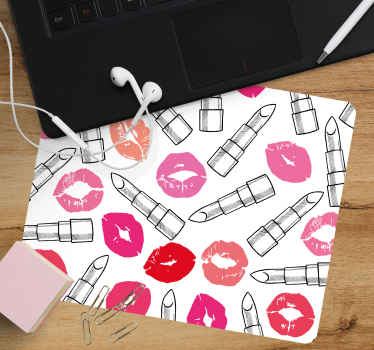 šminke in vzorci podstavki za miško za ustnice - TenStickers