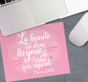 Tapis de souris citation dicton d'amour sauvage - TenStickers