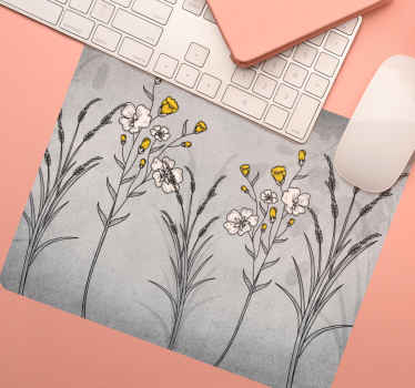 Mauspad originell mit floralem motiv - TenStickers