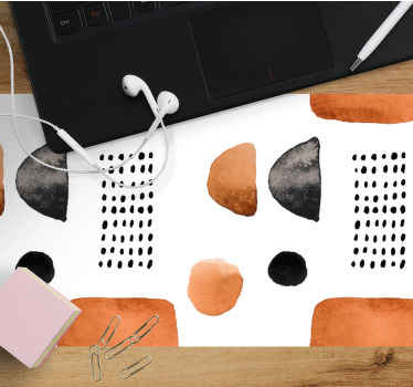 "Boho" natural colors abstract mouse pad - TenStickers