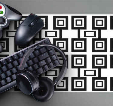 Mauspad muster geometrische quadrat-anordnung - TenStickers