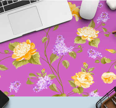 Mouse pad patterns floral colorful design - TenStickers