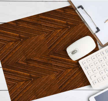 코스모폴리탄 스타일의 나무 지그재그 효과 마우스 패드 - TenStickers