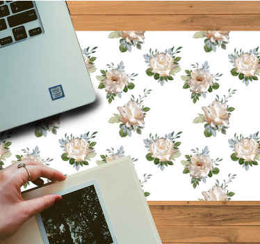 Podkładka pod mysz Projekt dużych kwiatów - TenStickers