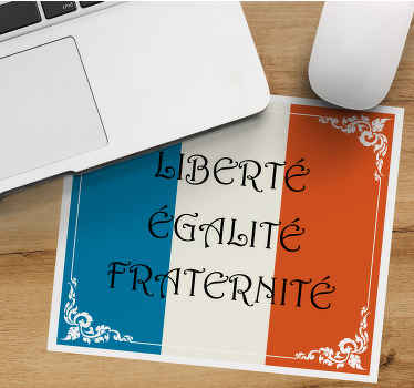 Tapis de souris Devise Française - TenStickers