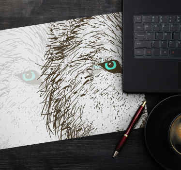 Podkładka pod mysz Europejski dziki wilk - TenStickers