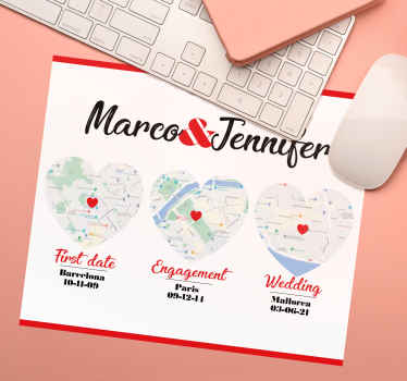 Tapis de souris lieux spéciaux personnalisables - TenStickers