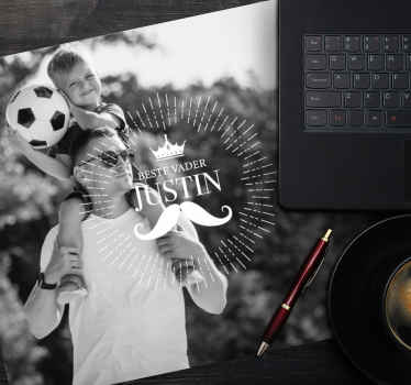 Gepersonaliseerde vader muismat met naam - TenStickers