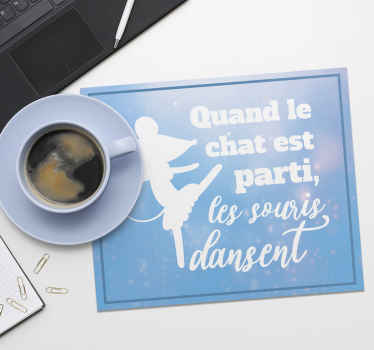 Tapis de souris citation les souris - TenStickers