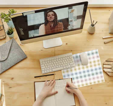 Geometric Colored Dots mouse pad patterns - TenStickers