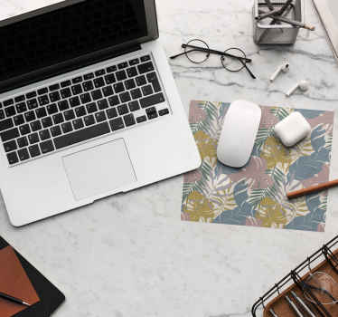 Tropical Leaf Arrangement mouse pad patterns - TenStickers