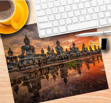 Muismat boeddha beelden zonzet - TenStickers