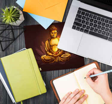 Muismat boeddha lotus bloem - TenStickers