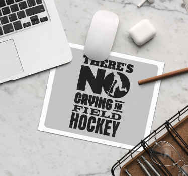 Tapis de souris le hockey personne ne pleure - TenStickers
