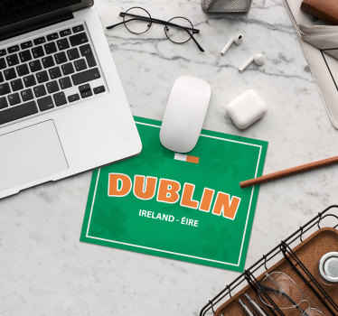 Dublin badge vinyl mouse mats - TenStickers