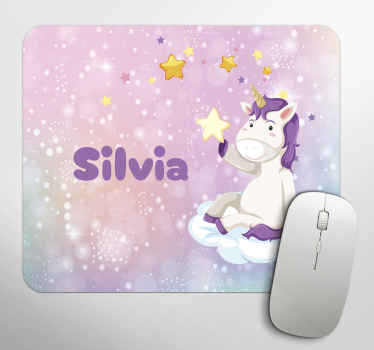 Tapis de souris licorne personnalisable - TenStickers