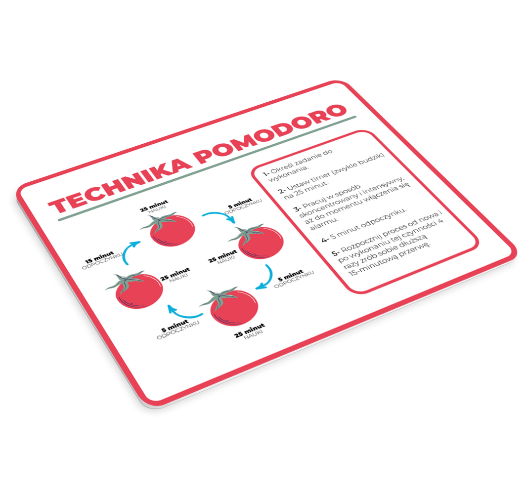 Oryginalna podkładka pod mysz technika studiowania - TenStickers
