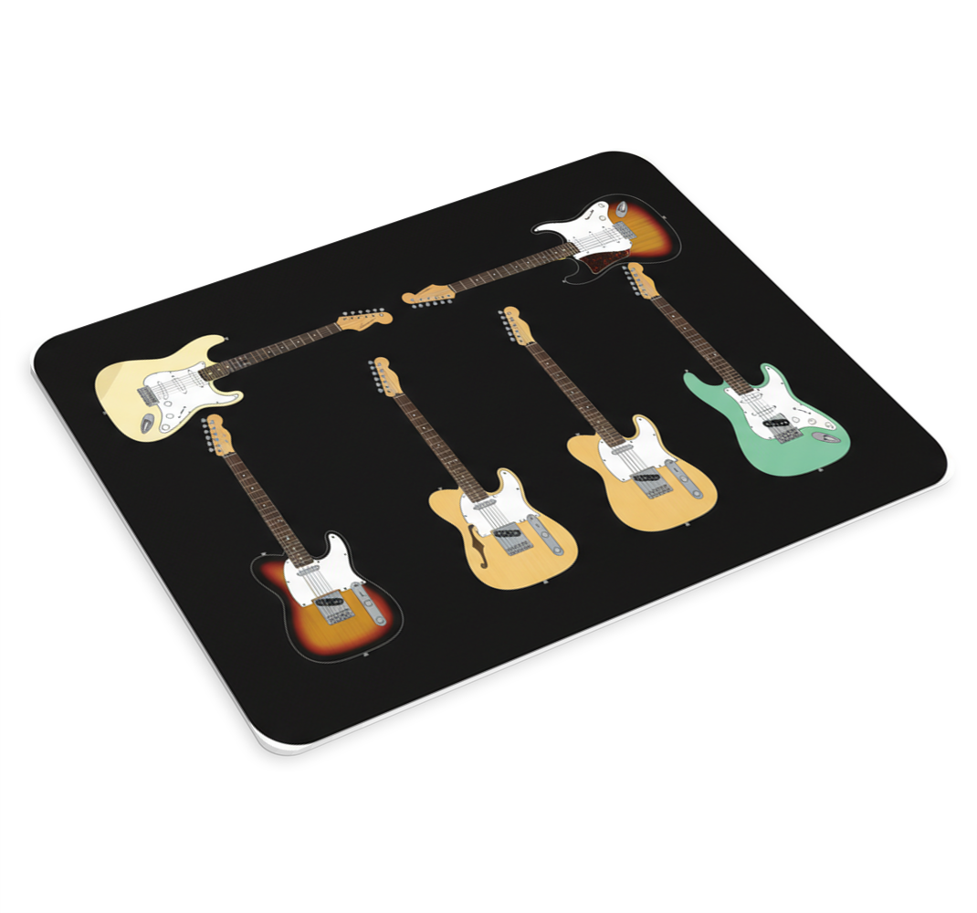 Tappetino mouse collezione chitarre fender - TenStickers