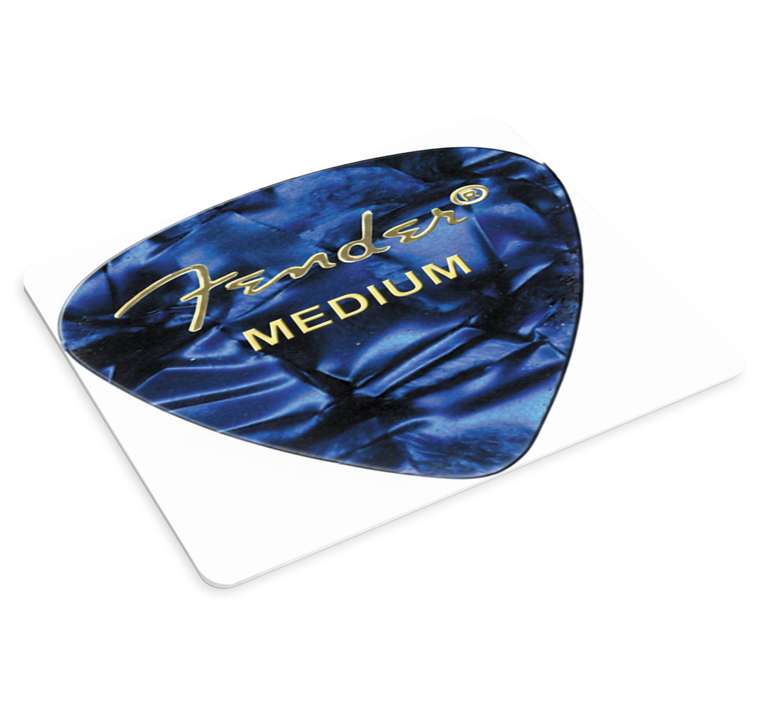 Tappetino mouse plettro chitarra fender blu - TenStickers