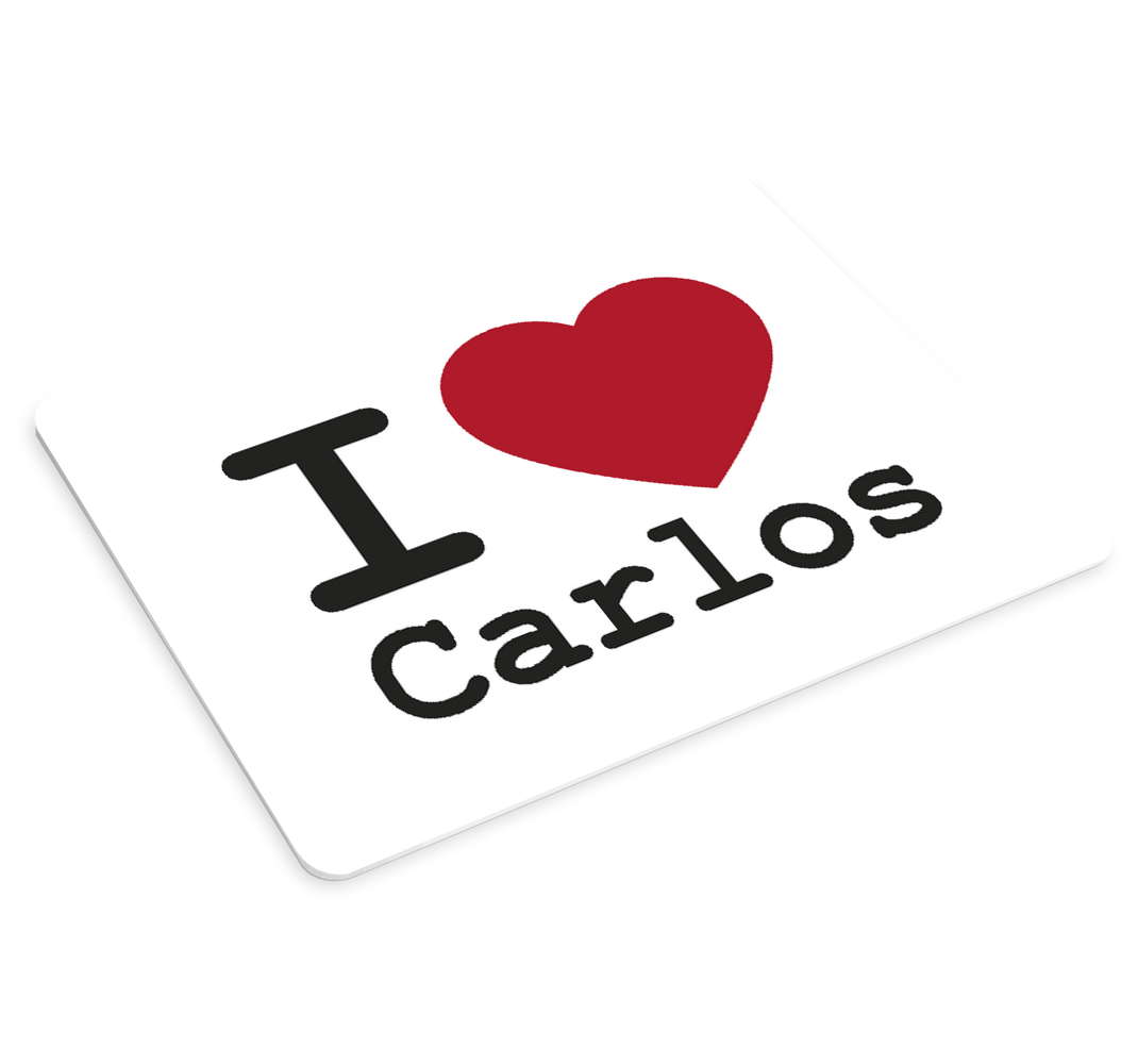 Prispôsobená podložka pod myš i love - Tenstickers