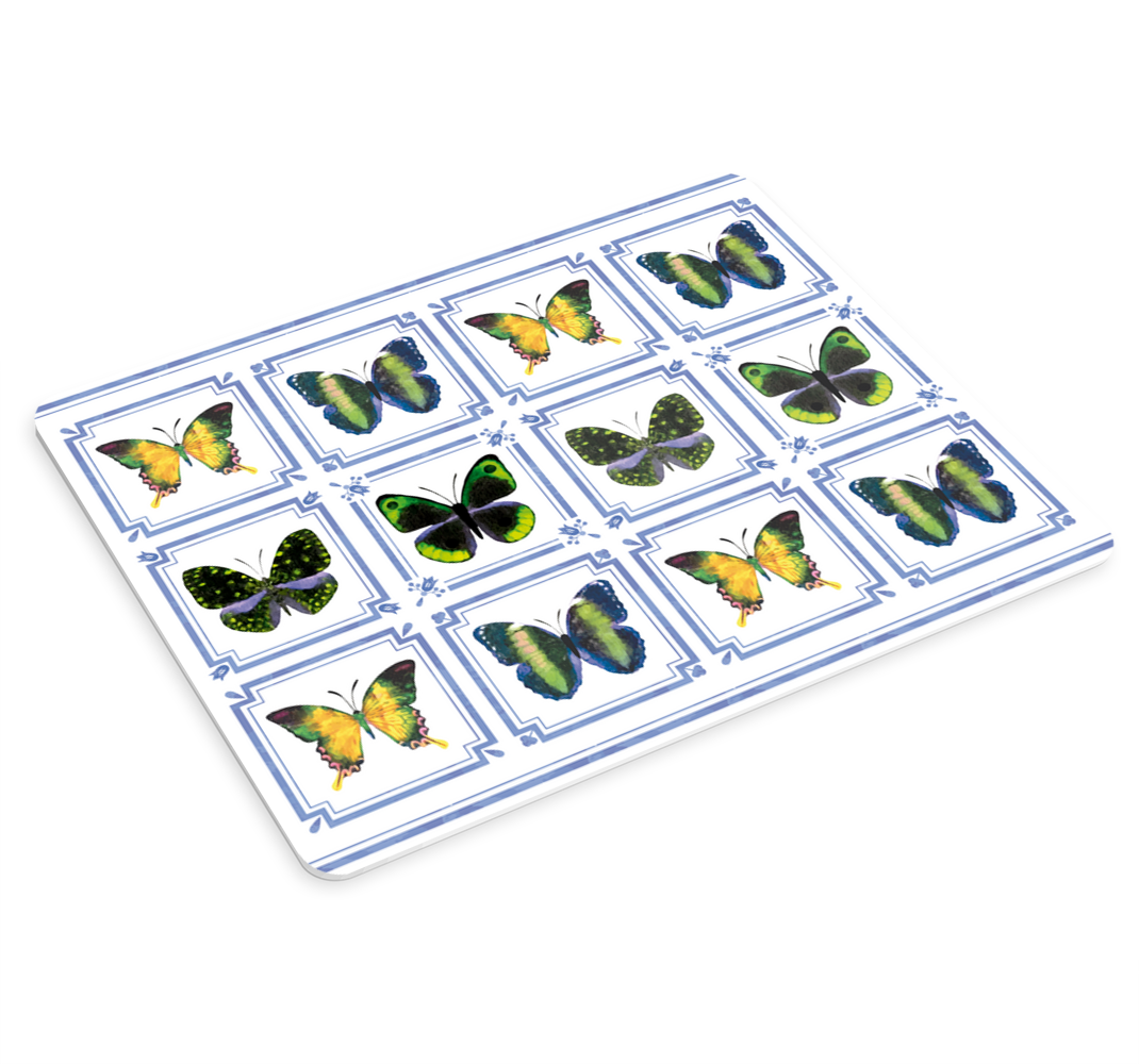 Färgglada fjärilar kakel musmatta - Tenstickers