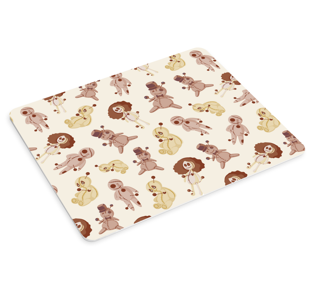 Marioneta de halloween con ojos oscuros alfombrillas de raton - TenVinilo